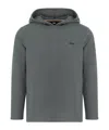 Hugo Boss Long-sleeved Sweatshirt In Gray