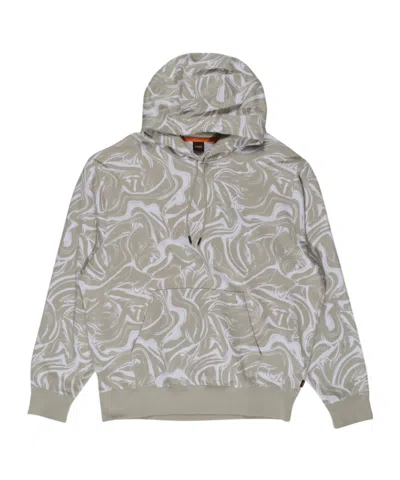 Hugo Boss Long-sleeved Sweatshirt In Gray