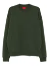 Hugo Boss Long-sleeved Sweatshirt In Green