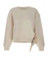 Hugo Boss Bow-detail Crew-neck Sweatshirt In Neutral