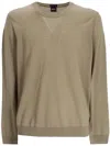 Hugo Boss Long-sleeved Virgin Wool Jumper In Neutrals