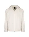 Hugo Boss Long-sleeved Windbreaker In White