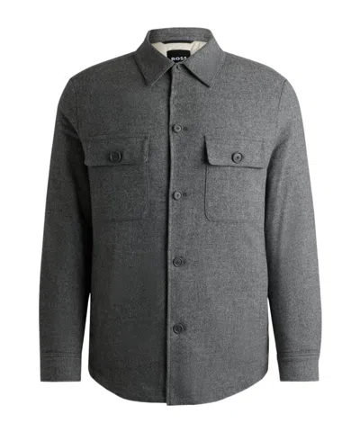 HUGO BOSS BOSS HUGO BOSS LONG-SLEEVED CURVED HEM OVERSHIRT