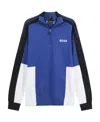 Hugo Boss Long-sleeved Zipper Sweater In Blue