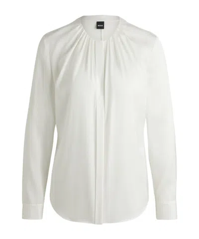 Hugo Boss Longsleeve Blouse In White