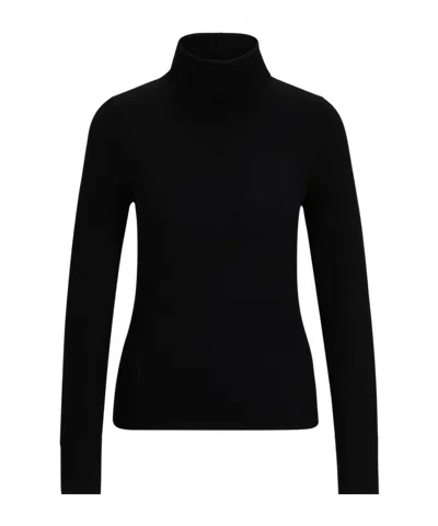 Hugo Boss Long-sleeve Knit Undershirt In Black
