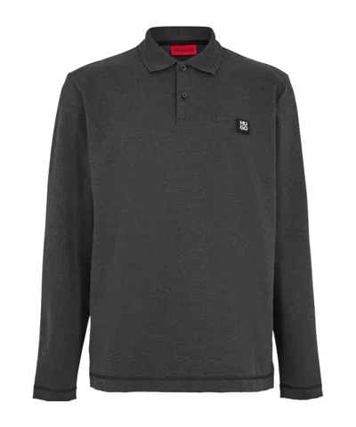 Hugo Boss Longsleeve Polo In Black