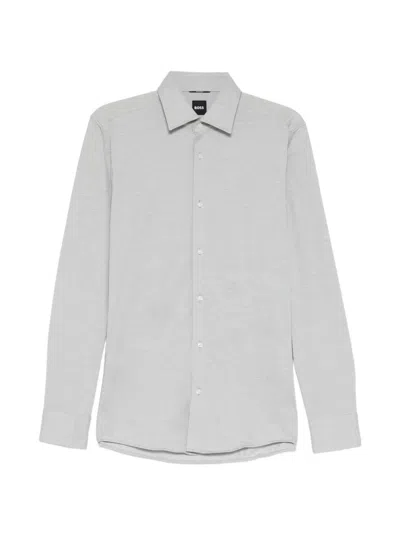 Hugo Boss Long-sleeve Shirt In Blue