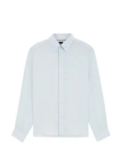 Hugo Boss Long-sleeves Shirt In Blue