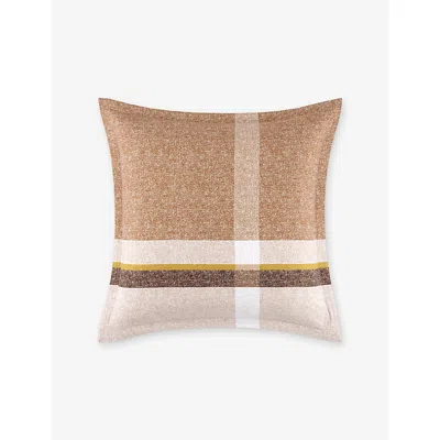 Hugo Boss Loomis Square Cotton Pillowcase Natural In Neutral
