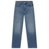 Hugo Boss Loose-fit Jeans In Blue Denim With Happy Hugo Logo In Blue