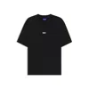 Hugo Boss Loose-fit T-shirt In Cotton With Rear Logo Artwork In Black
