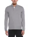 Hugo Boss Boss  Lorman-d Wool-blend 1/4-zip Sweater In Silver