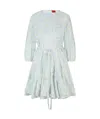 Hugo Boss Lotus Leaf Edge Dress In White