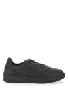 Hugo Boss Low-profile Black Sneakers With Zigzag Detailing In Black