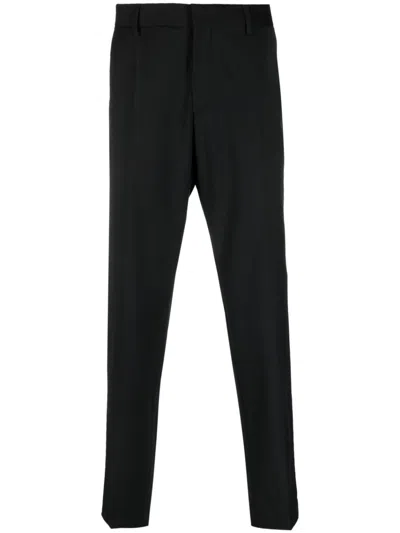 Hugo Boss Low-rise Tailored Trousers In Black
