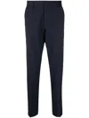 Hugo Boss Tailored Trousers With Pockets And Loops In Blue