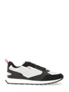 Hugo Boss Low-top Black And White Sneaker In Black