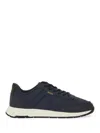 Hugo Boss Midnight Fabric And Synthetic Sneakers In Blue