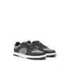 Hugo Boss Low-top Trainers With Faux Leather In Grey