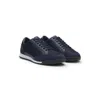 Hugo Boss Low-top Trainers With Suede And Faux Leather