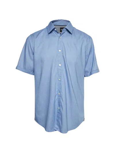 Pre-owned Hugo Boss Luka Short-sleeve Shirt In Blue