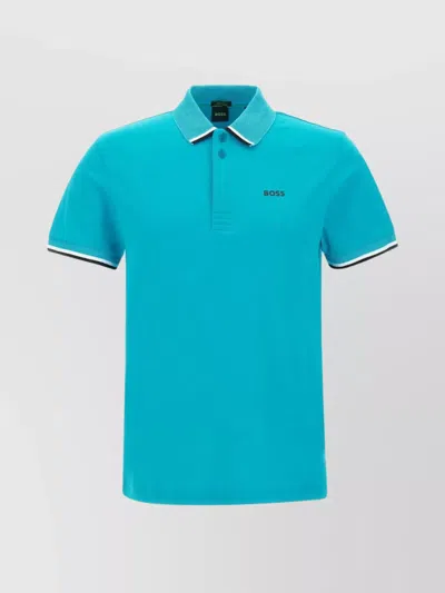 Hugo Boss Lux Heritage Polo Paddy In Blue