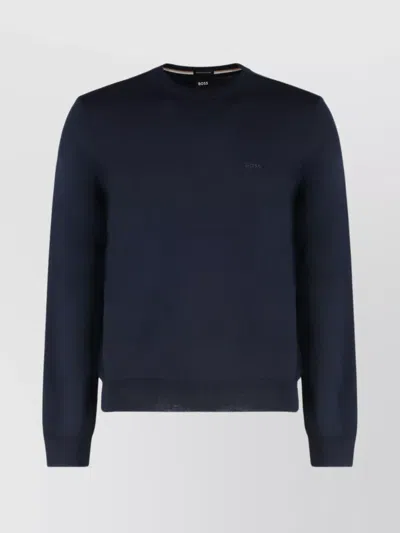 HUGO BOSS LUXE WOOL CREWNECK SWEATER