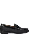 Hugo Boss Penny-slot Loafers In Black
