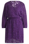 Hugo Boss Macram-lace Dress With Elasticated Waistband In Light Purple