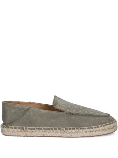 Hugo Boss Madeira Espadrilles In Green