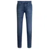 Hugo Boss Maine Regular-fit Jeans In Blue Soft-motion Denim In Blue