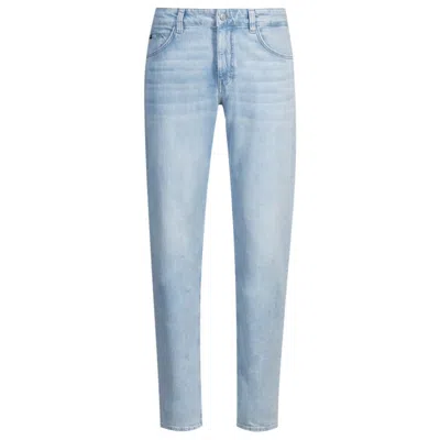 Hugo Boss Maine Regular-fit Jeans In Blue Mechanical-stretch Denim