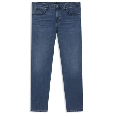 Hugo Boss Maine Regular-fit Jeans In Blue Performance Denim