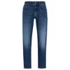 Hugo Boss Maine Regular-fit Jeans In Blue Soft-motion Denim In Blue