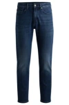 Hugo Boss Maine Regular-fit Jeans In Blue Stretch Denim In Dark Blue