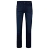 Hugo Boss Maine Regular-fit Jeans In Dark-blue Comfort-stretch Denim In Blue