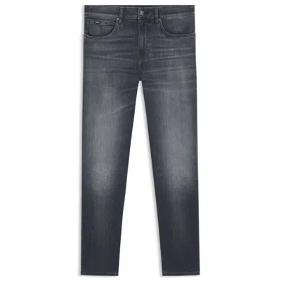 Hugo Boss Maine Regular-fit Jeans In Gray Italian Denim