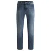 Hugo Boss Maine Regular-fit Jeans In Super-soft Blue Denim In Blue