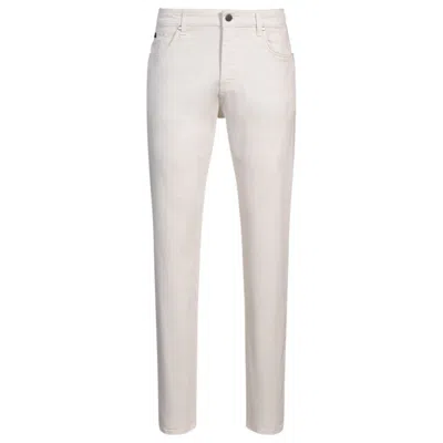 Hugo Boss Maine Regular-fit Jeans In White Thermoregulating Denim