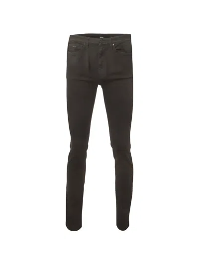Pre-owned Hugo Boss Maine Regular-fit Jeans In Black