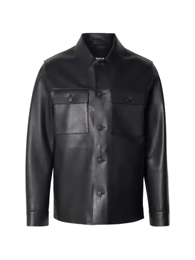 Hugo Boss Malid Buttoned Pocket Jacket In Black