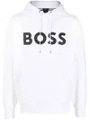 Hugo Boss Boss Man Sweatshirt White Size L Cotton In White