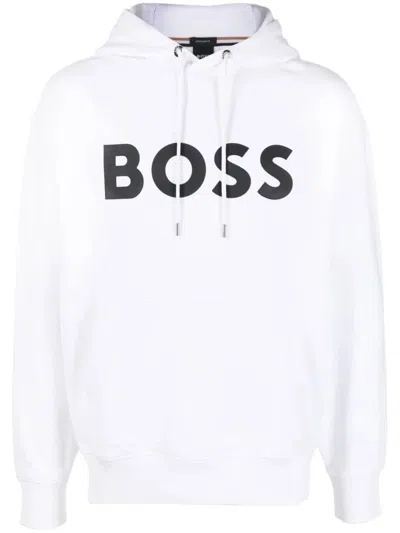 Hugo Boss Boss Man Sweatshirt White Size L Cotton