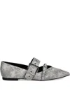 Hugo Boss Maridia Ballerina Shoes In Grey