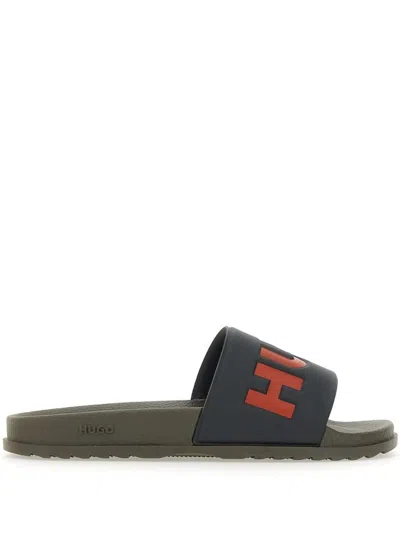 Hugo Boss Match Slides In Black