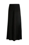 Hugo Boss Boss Vapliso Pleated Jacquard Midi Skirt In Black