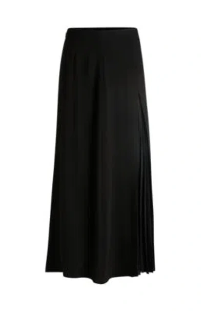 HUGO BOSS MAXI SKIRT WITH PLISS DETAIL