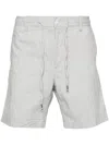 Hugo Boss Mélange-effect Bermuda Shorts In Grey