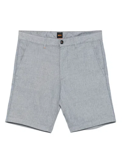 Hugo Boss Mélange-effect Chino Shorts